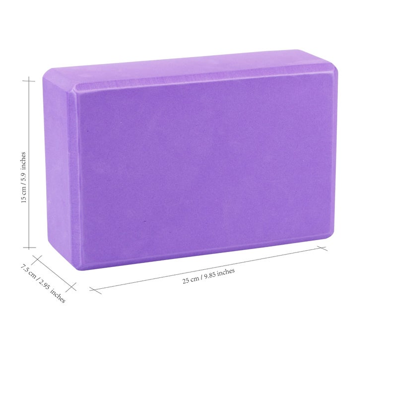 EXERZ Yoga Blocks 2pcs Gym Bricks High Density EVA Foam - Image 2